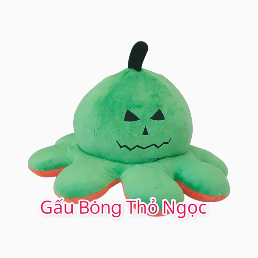 Bạch tuộc bông Halloween xanh lá
