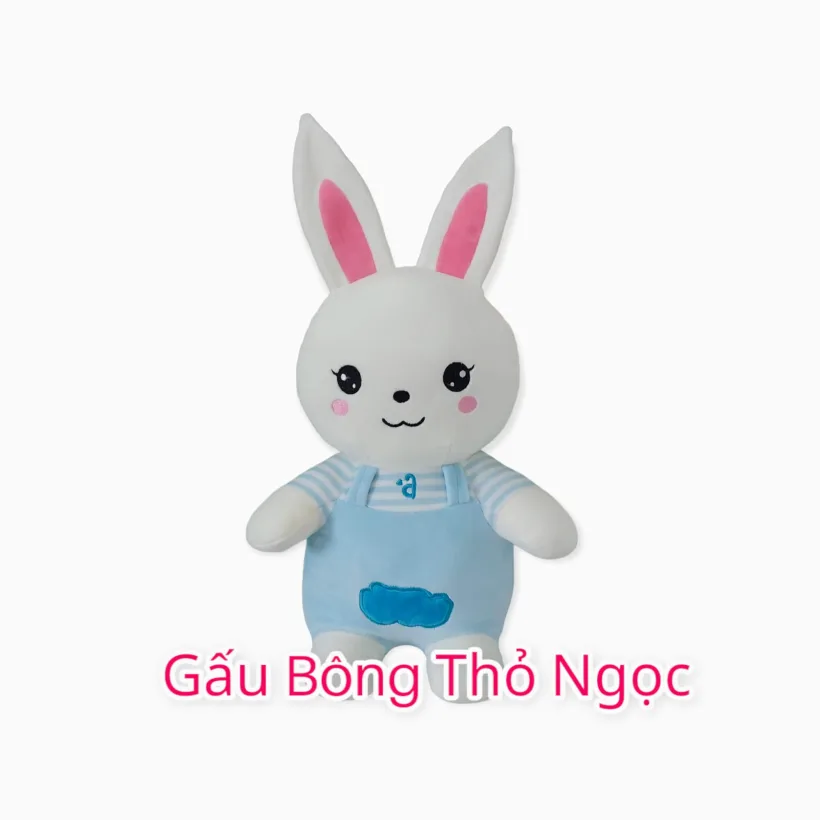 Thỏ bông mặc yếm xanh