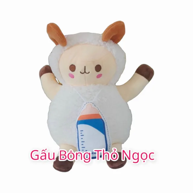 Cừu bông ôm bình sữa